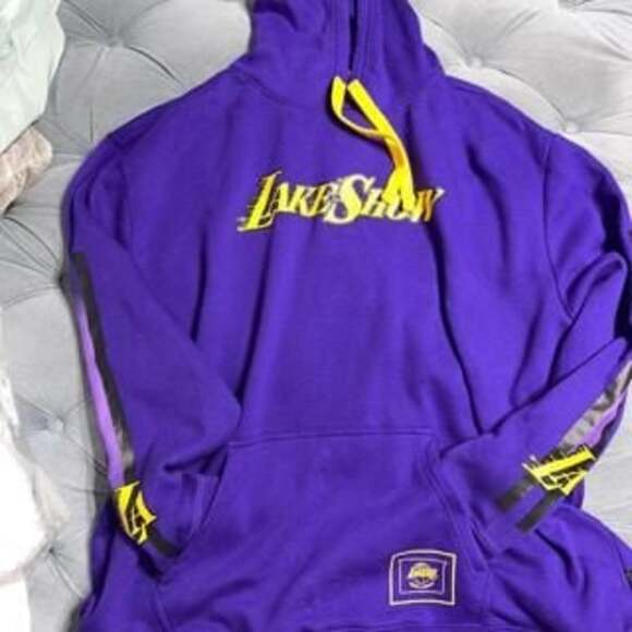 Los Angeles Lakers "Lakeshow" Hoodie Purple & Yellow NBA Basketball 3XL - Picture 2 of 6